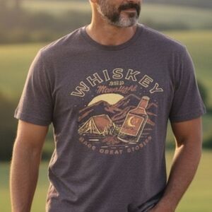 Sonoma - Men's Graphic Design Dark Purple Tee-shirt, Tagless, Size 2 XB